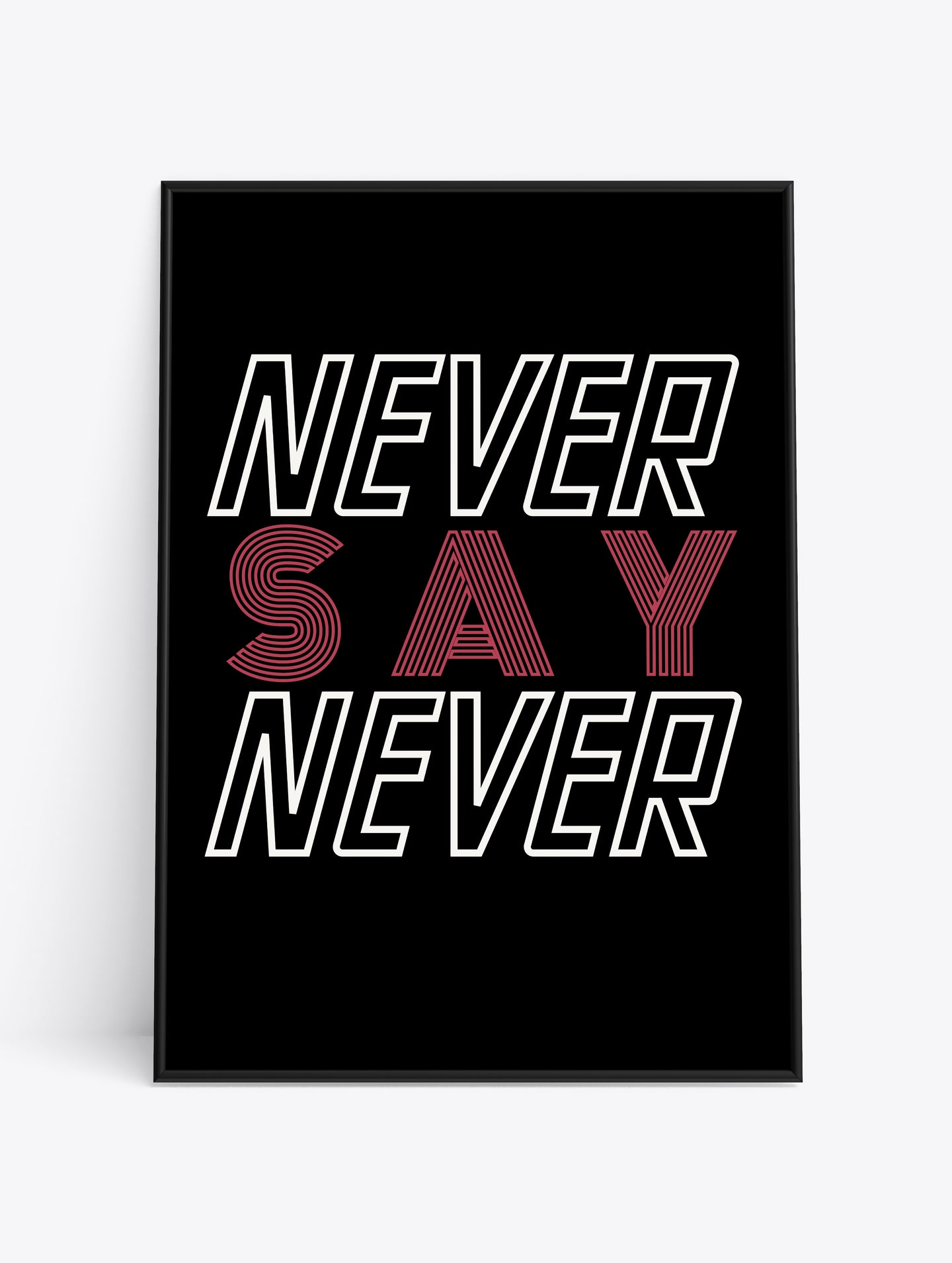 NEVER SAY NEVER