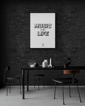 Load image into Gallery viewer, MUSIC IS LIFE (WHITE VERSION)
